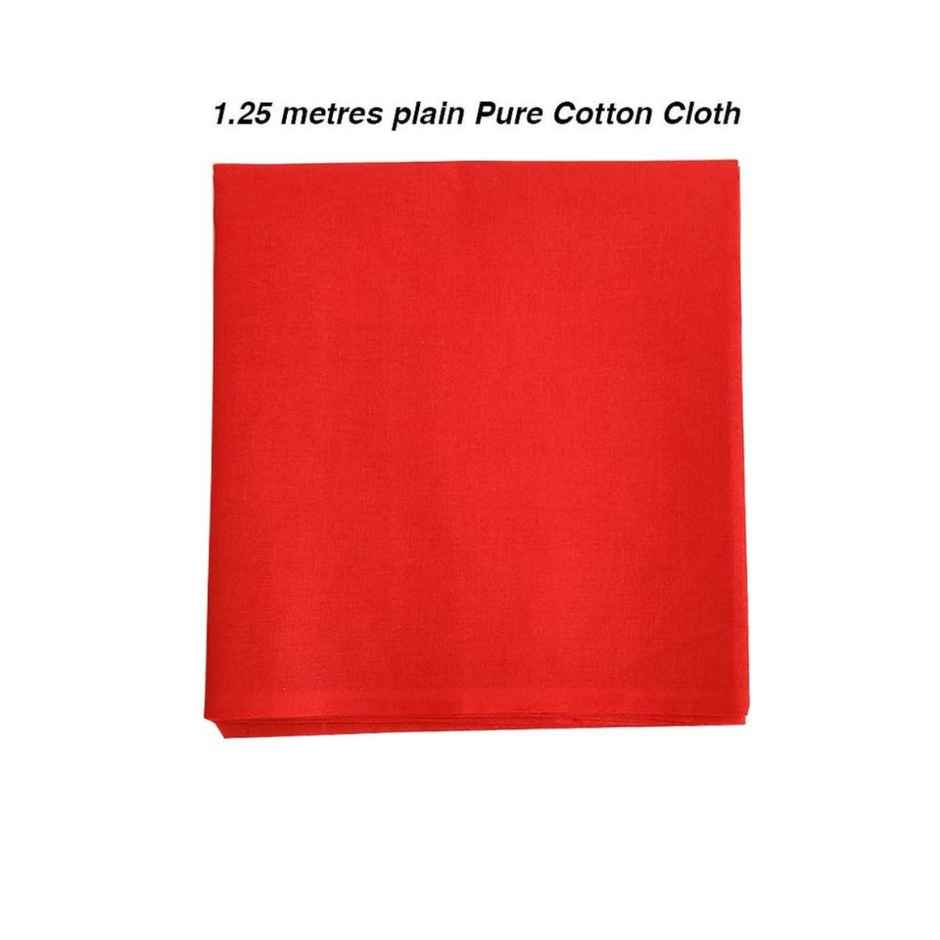 Sohum Pooja Cloth - Red | One Size