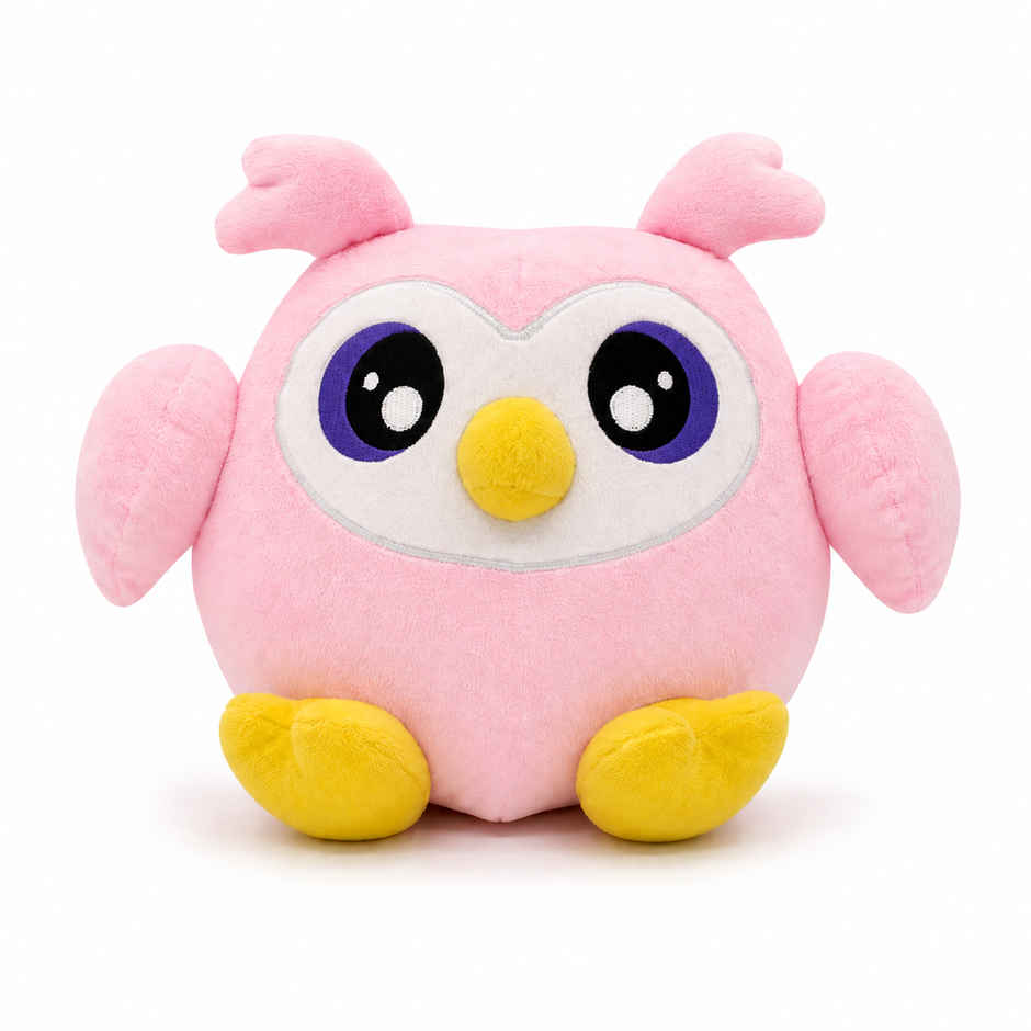 Zoowee Snuggle Owl Soft Toy | 31 cm | Pink