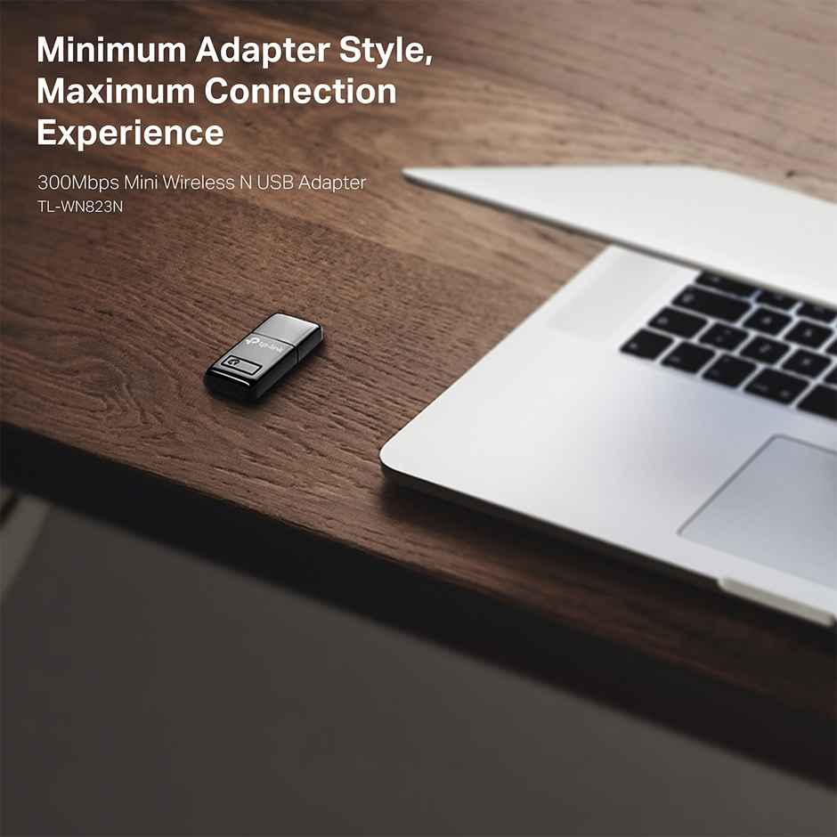 TP-Link TL-WN823N 300Mbps Mini Wireless Network USB Adapter for PC Desktop Laptop - Black