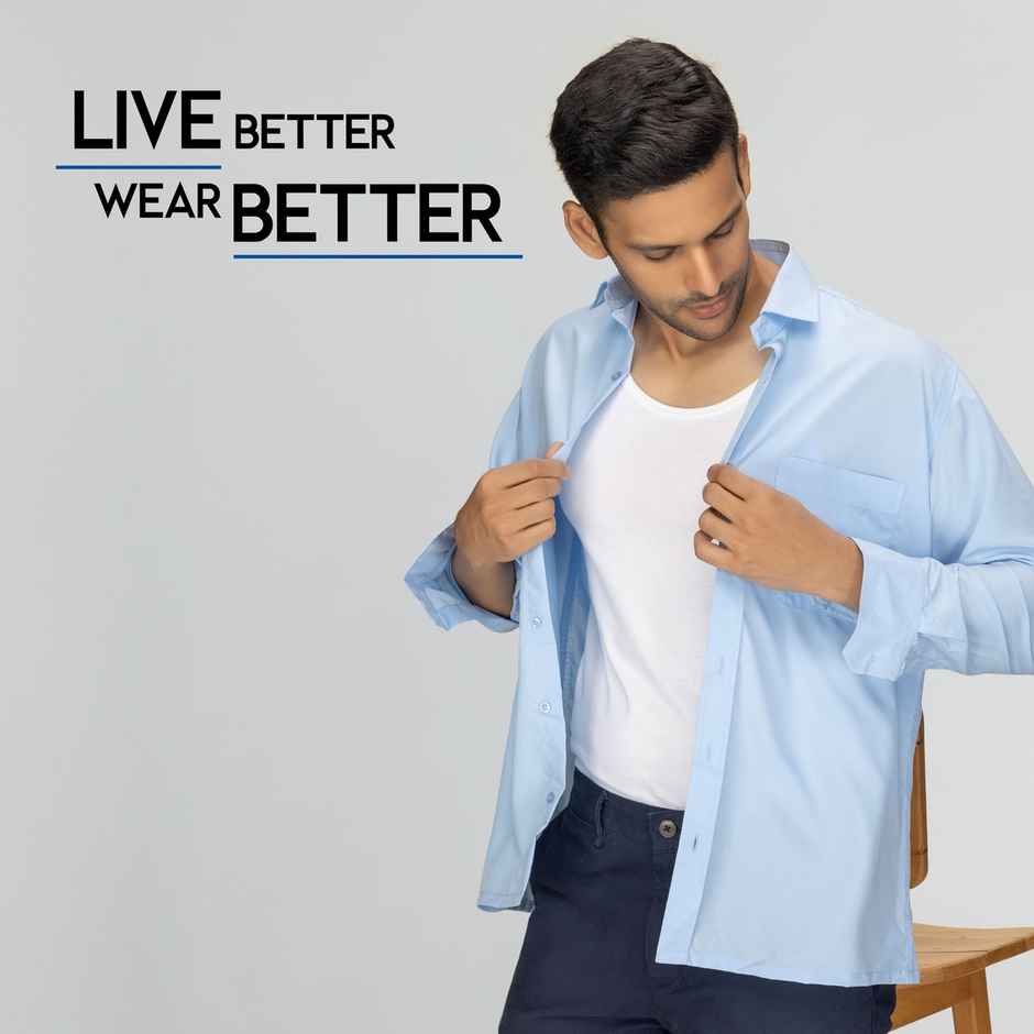 XYXX Men's Cotton Solid Vests Pack of 2, Polar White| S