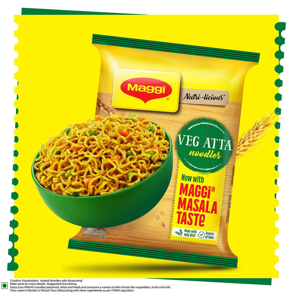 Maggi Veg Atta Noodles Made with Only Atta flour