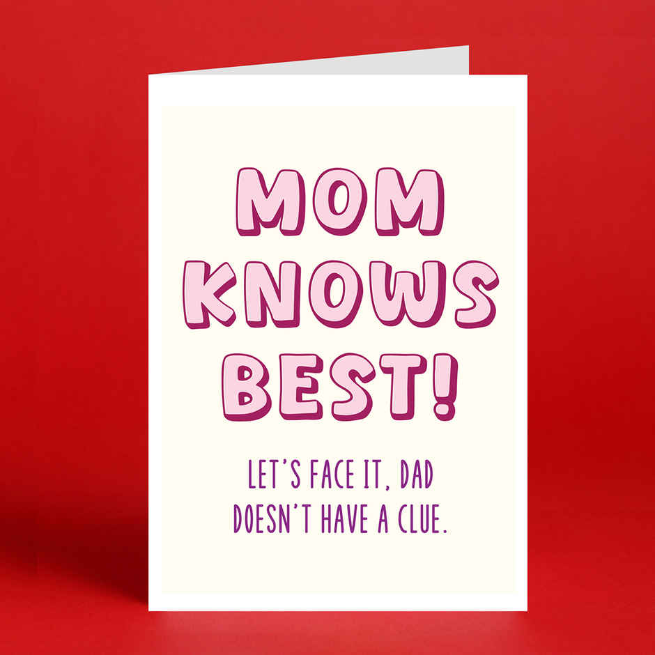 Happy Mail Mom Knows Best Card