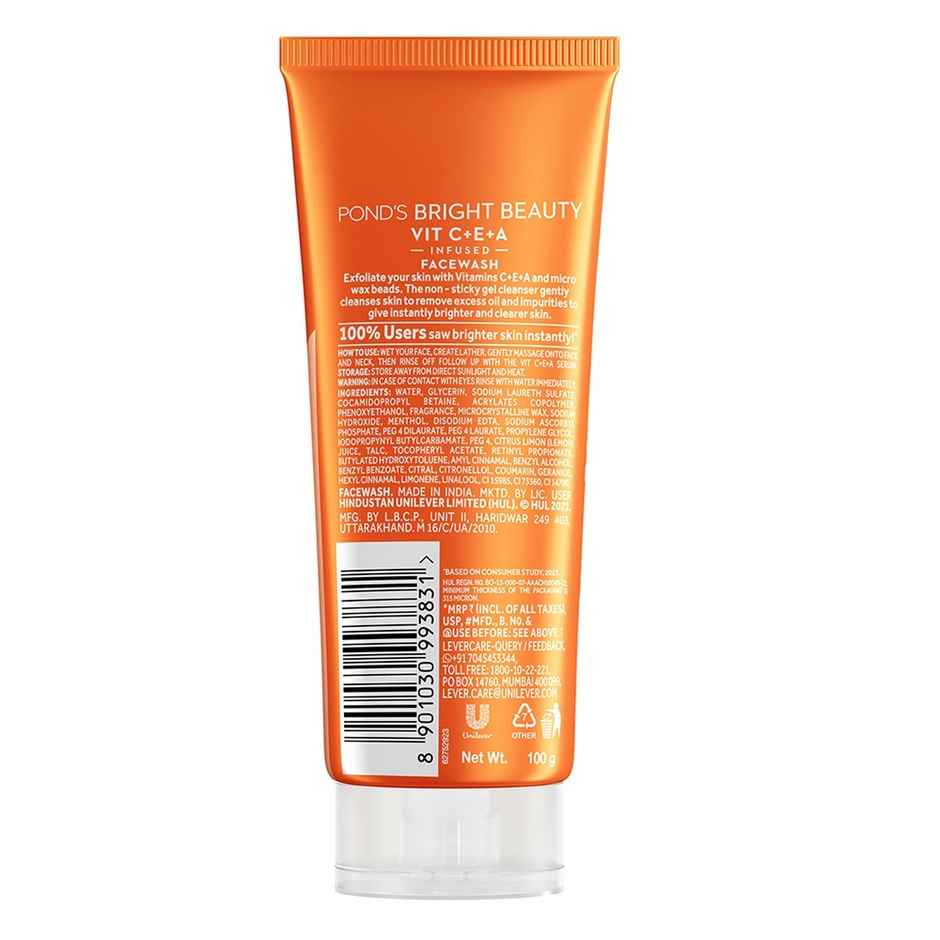 Pond's Bright Beauty Vit C+E+A Gel Face Wash