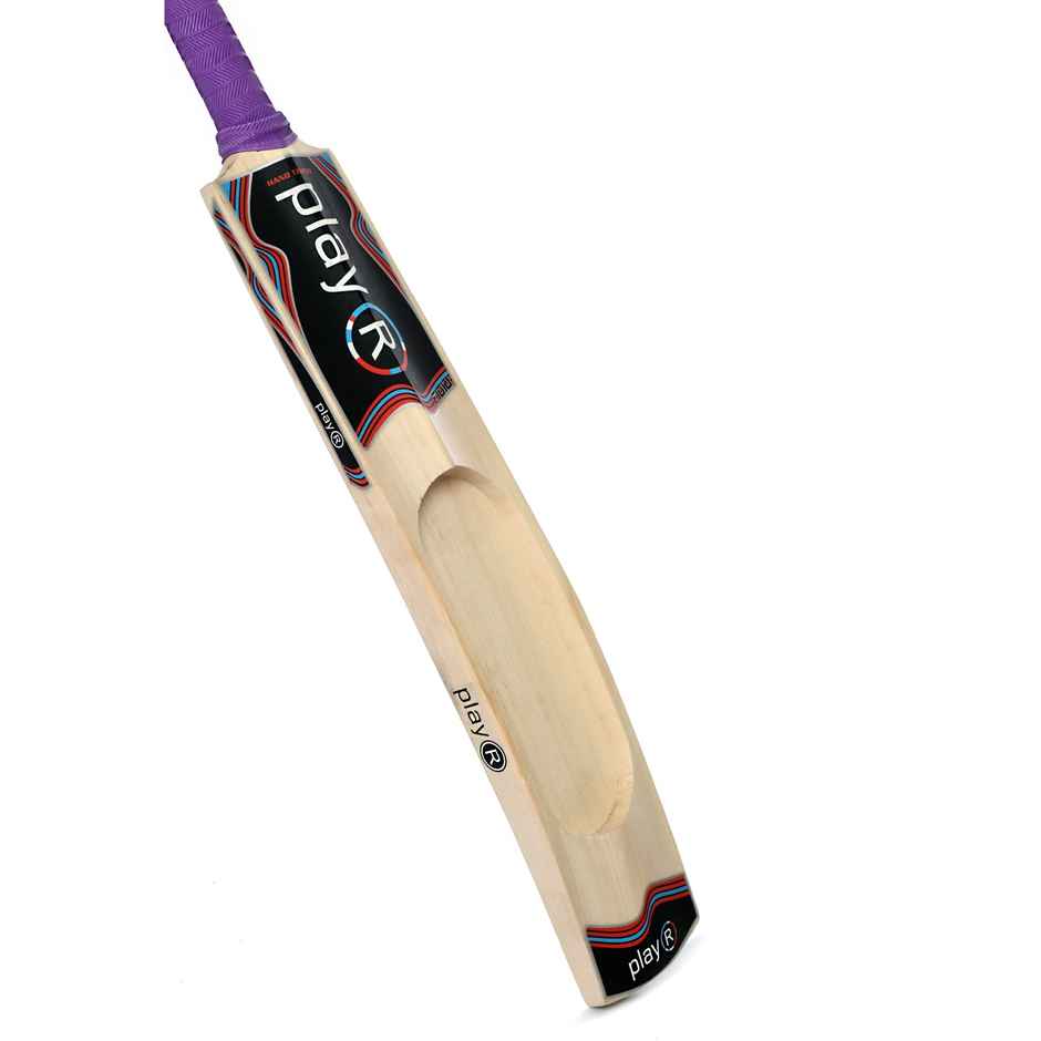 Playr Unisex Adult Cricket Fluid Tennis Kashmir Willow Bat For All Season 6 - Red