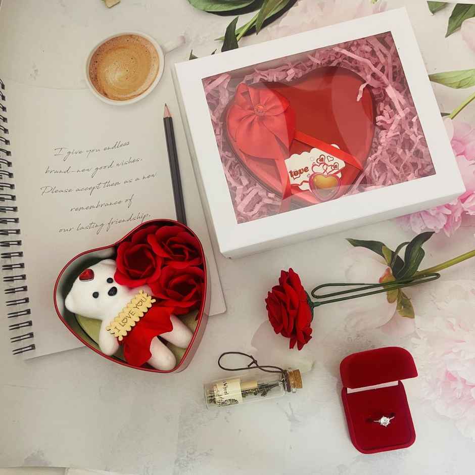 Gullak Women's Day Box Of Love | Heart Shape Gift Box Set - Assorted Design