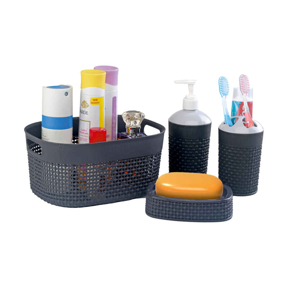 Joyo Filo Bath Set | Grey | Jali Packing