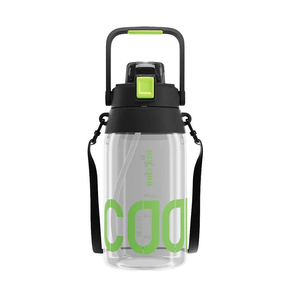 Kolorr Sprint 1400 ml Bottle | Black & Green | with phone stand | Ideal for Gym | Office | Travel