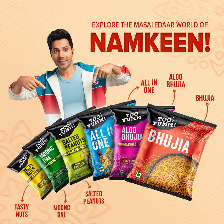 Too Yumm Bikaneri Bhujia Sev Snacks, 30% Less Saturated Fats, No Palm Oil Healthy Namkeen