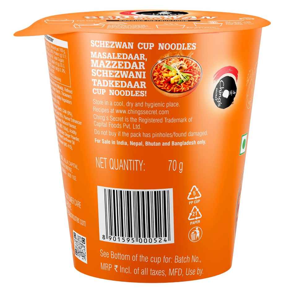 Ching's Secret Schezwan Cup Noodles | Ready in 6-7 minutes | Easy to Make | Pre-Seasoned Noodles