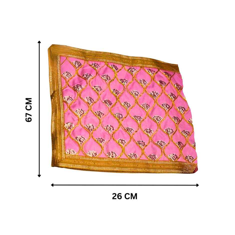 Servdharm Mata ki Chunri - Light Pink | One Size