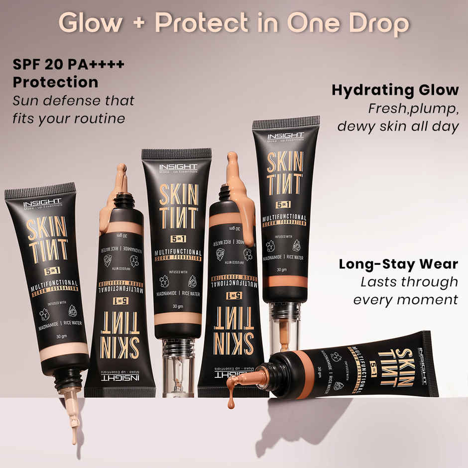Insight Cosmetics Skin Tint 5In1 Multifunctional Serum Foundation | Whipped Cream