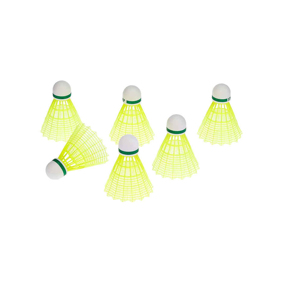 Yonex Mavis 200I Nylon Shuttle Cock Pack Of 6 (Yellow)