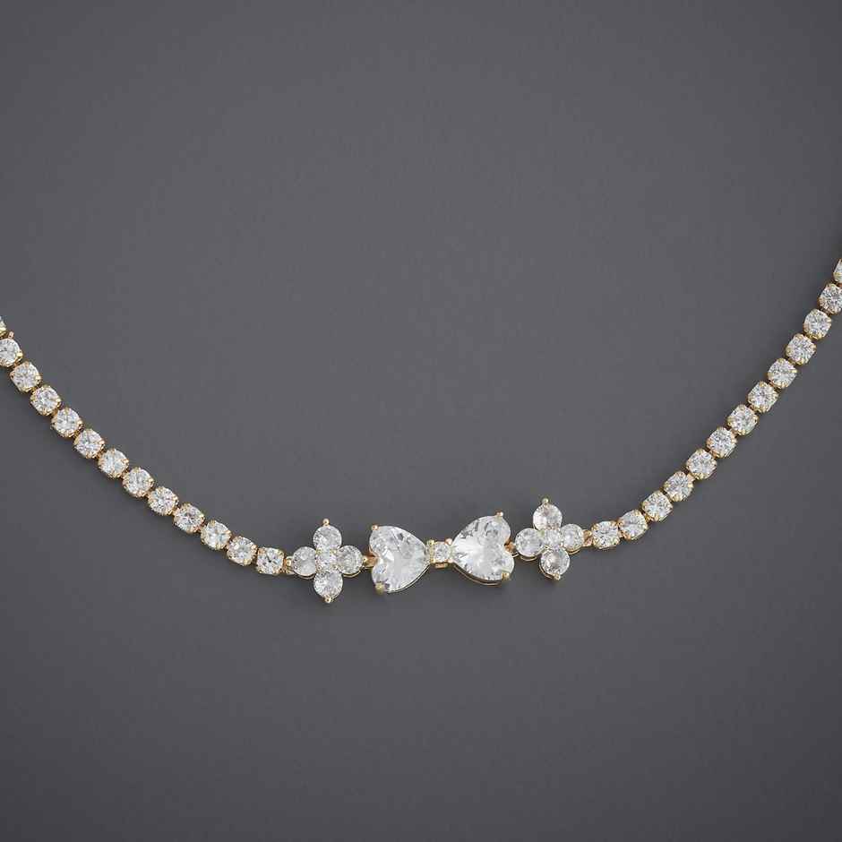 Kushal s Fashion Jewellery White Gold-Plated Zircon Trendy Payal | 441639