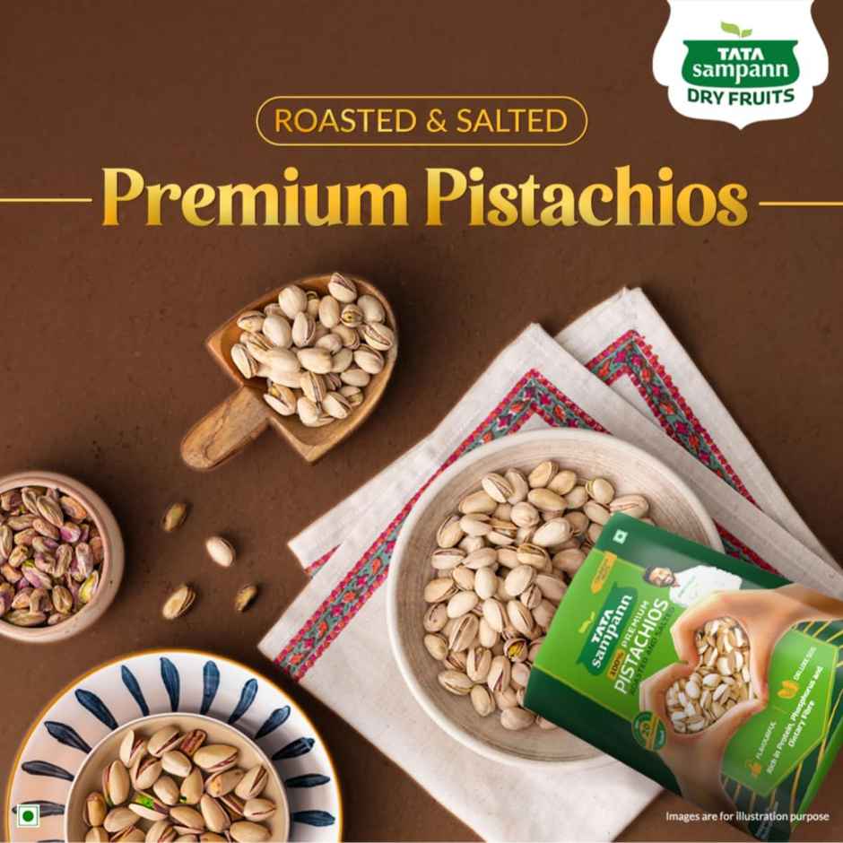 Tata Sampann Authentic Iranian Pistachios Roasted & Salted