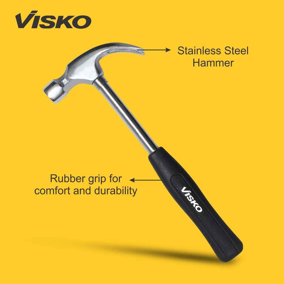 Visko 501 Tools Set| With Claw Hammer-9 pcs Screwdriver Set-Plier Hand Tool Kit | 11 pcs