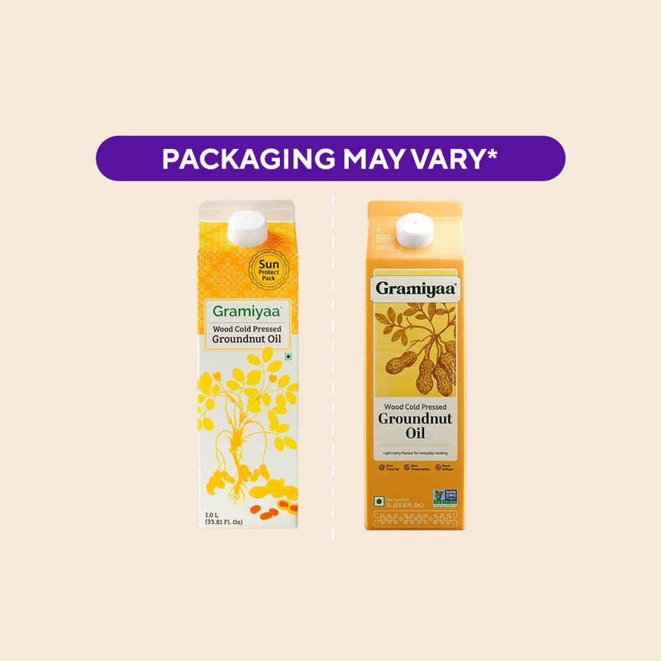 Gramiyaa Groundnut (Peanut) Cold Pressed Oil | Healthy Cooking Oil