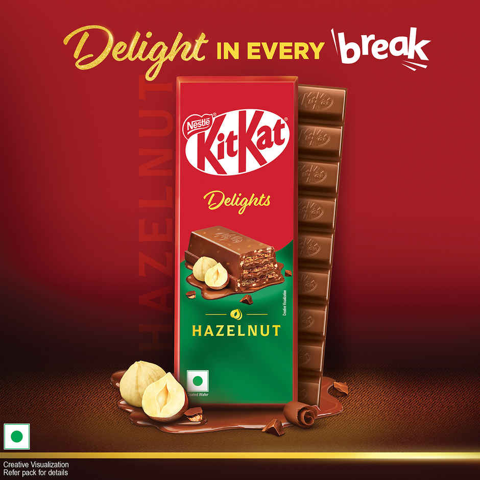 Kitkat Delights Hazelnut Choco Coated Wafer Bar