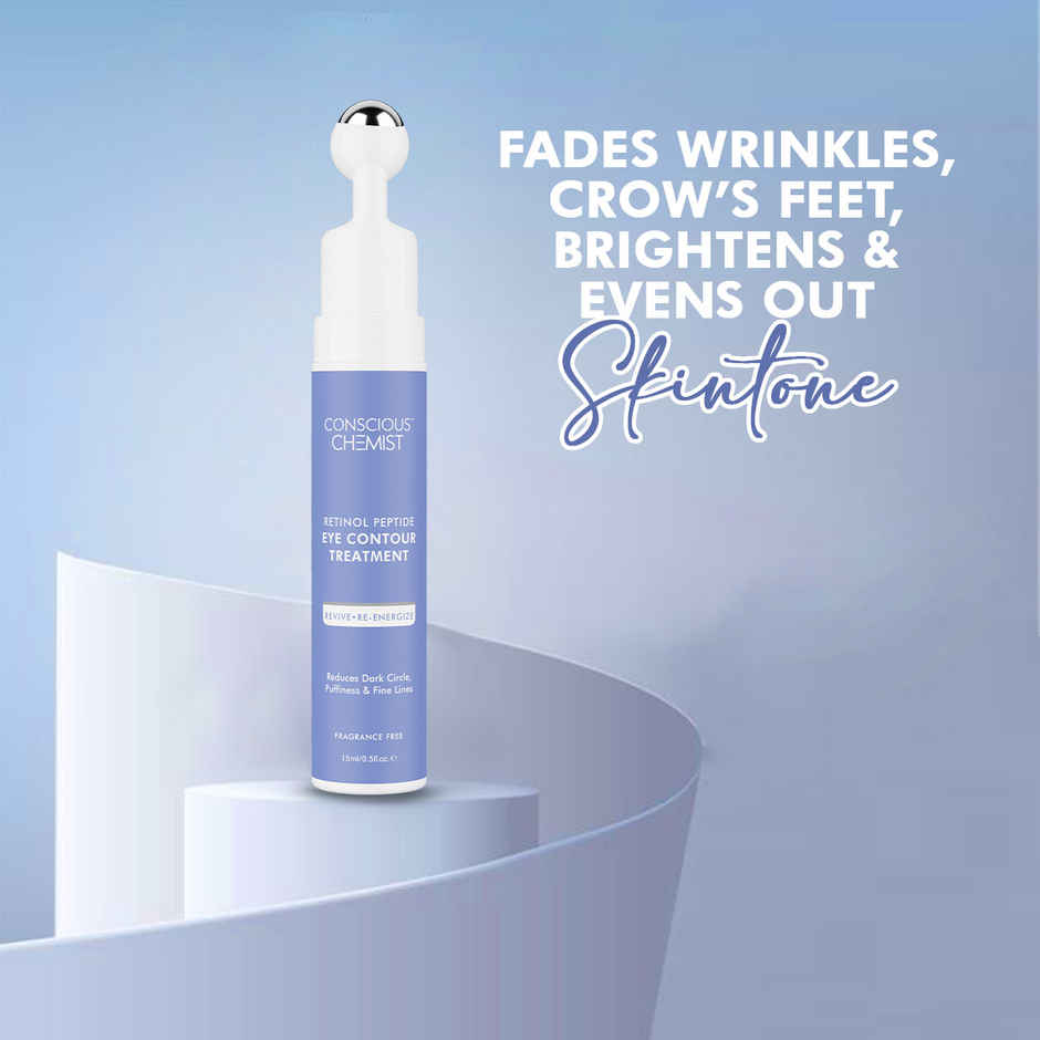 Conscious Chemist Retinol Peptide Under Eye Cream (Serum) For Dark Circles & Puffines
