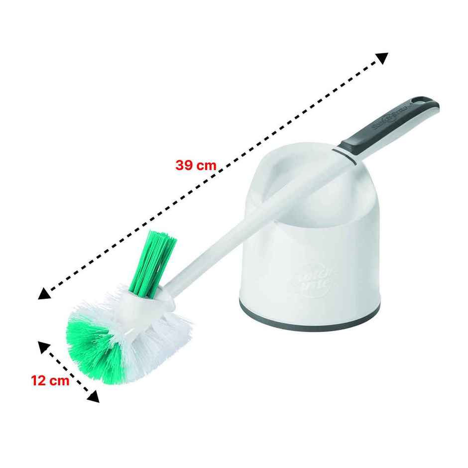 Scotch-Brite Premium Toilet Plastic Brush with Round Container