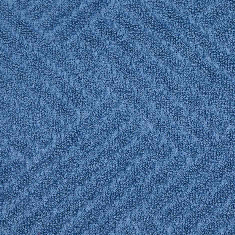 Fabindia Blue Cotton Woven Hand Towel