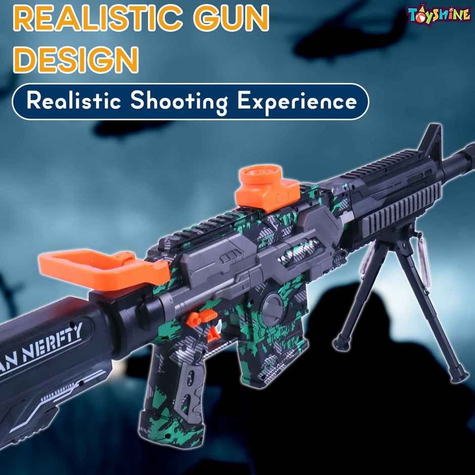 Toyshine 103cm Dual Mode Electric Blaster Gun with 1000 Gelly Balls for Long Range Shooting Fun