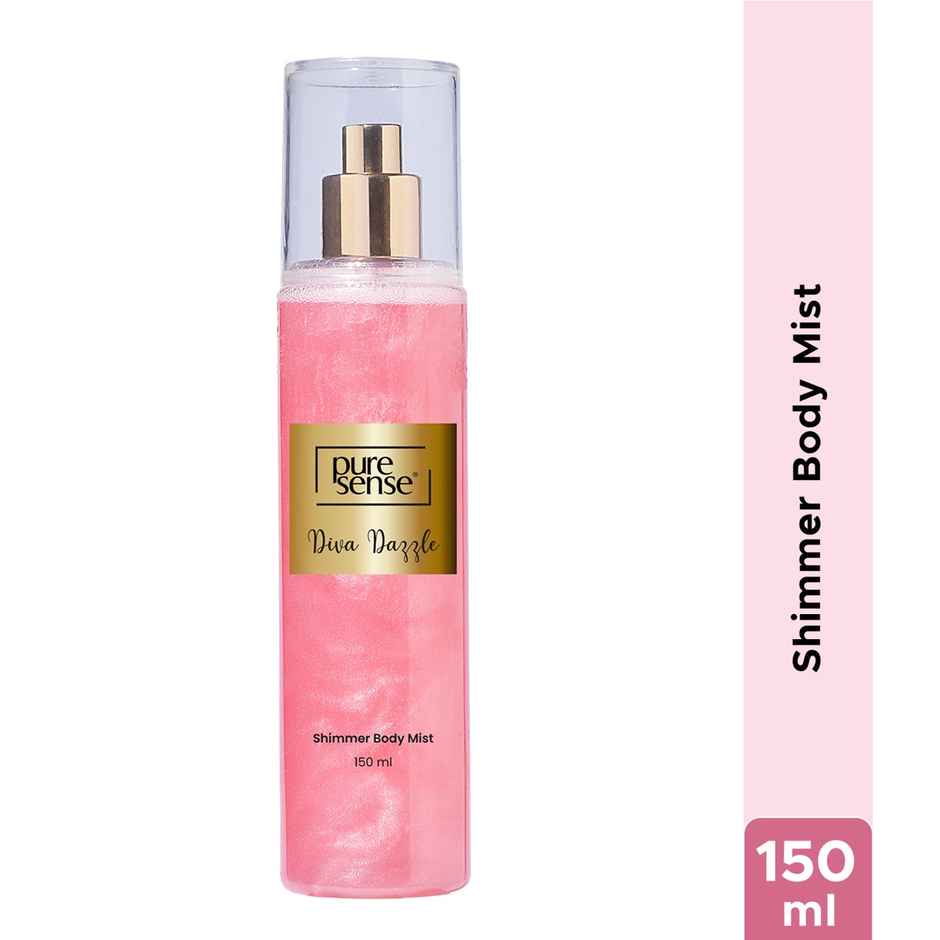 Puresense Diva Dazzle Pink Shimmer Spray Body Mist - For Women
