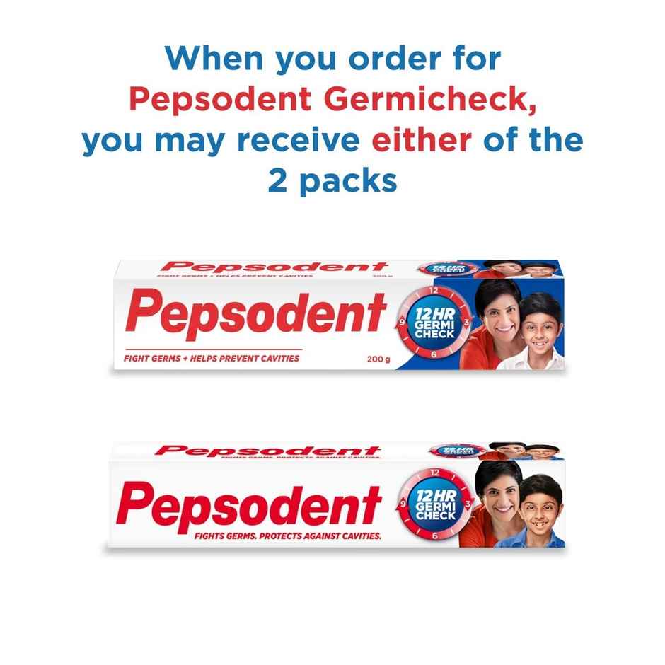 Pepsodent Germicheck 8 Actions, With Anti-Germ Formula Combo