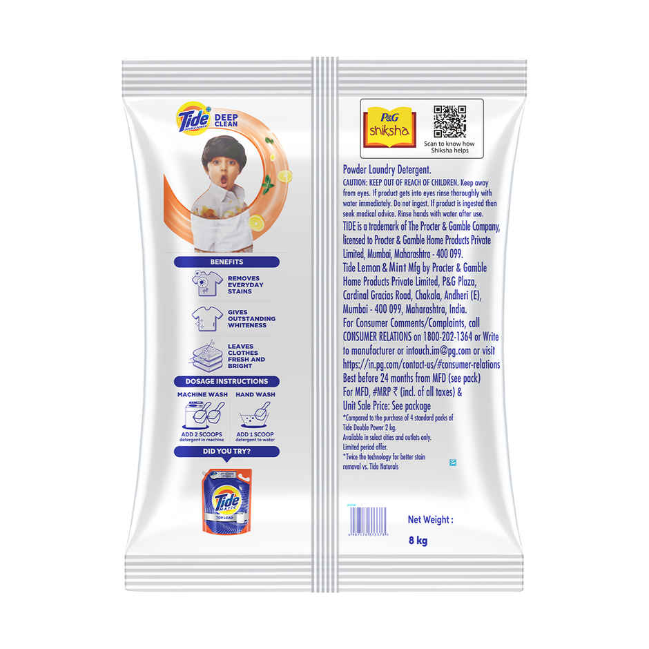 Tide Plus Lemon & Mint Detergent Powder