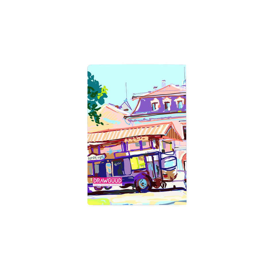 DRAWGUUD Softbound Pinned 80 GSM Plain Memo Notebook A4 Size | Home