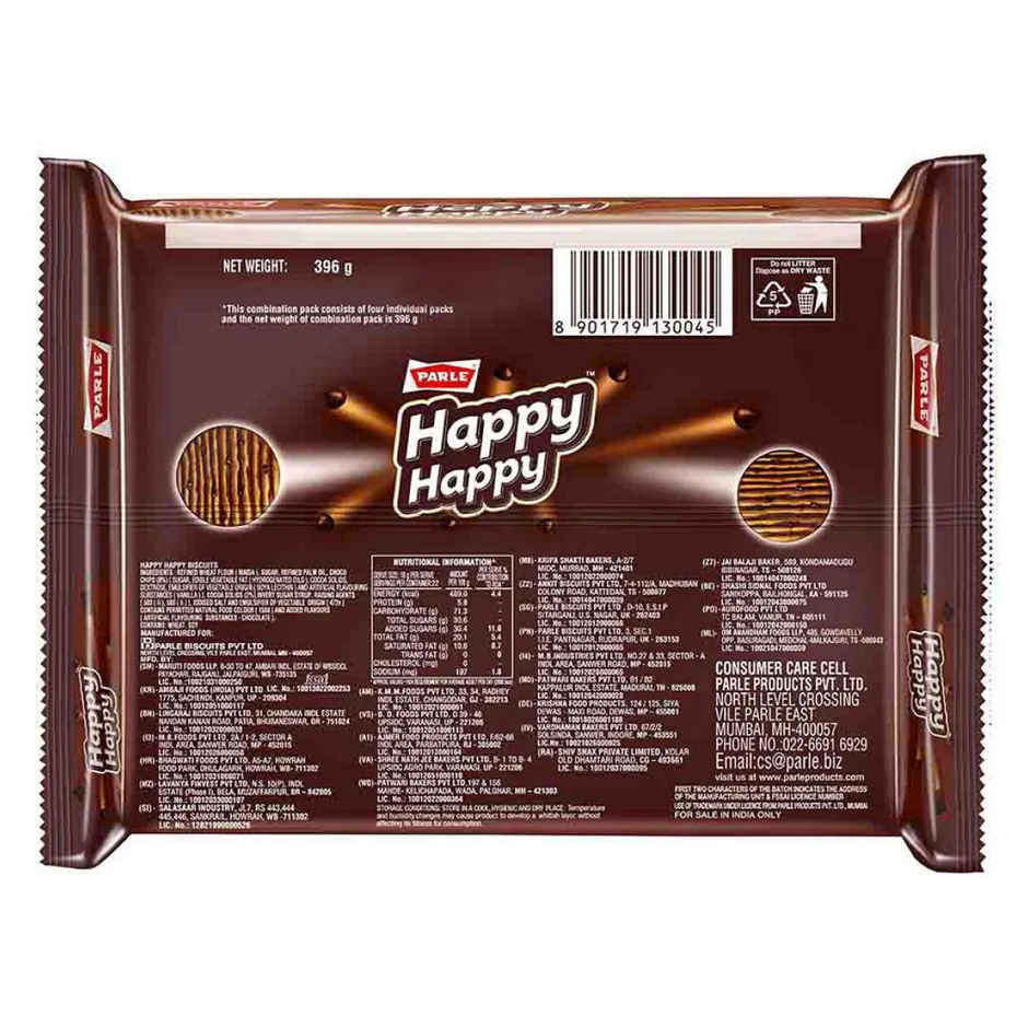 Parle Happy Happy choco chip cookies