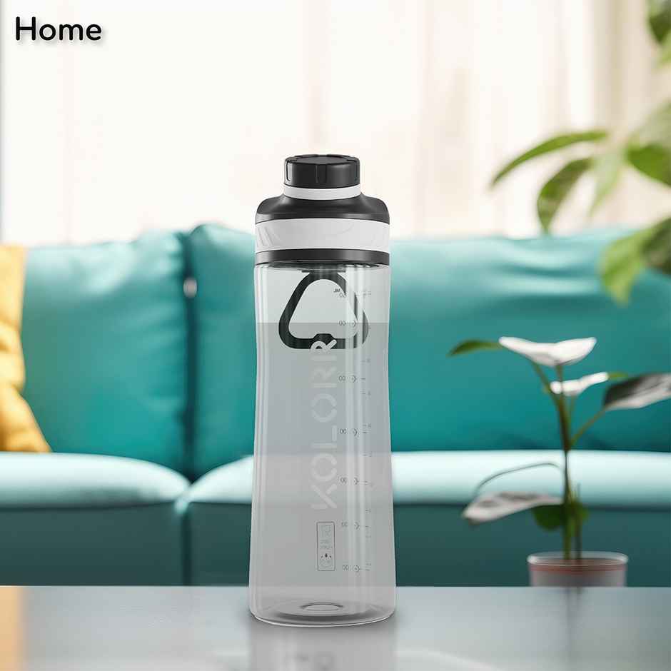 Kolorr Zest+ 750 ml Bottle | Grey & Black | Ideal for Travel & Everyday Hydration