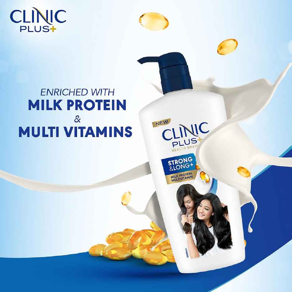 Clinic Plus Strong & Long Shampoo with Milk Proteins and Multivitamins