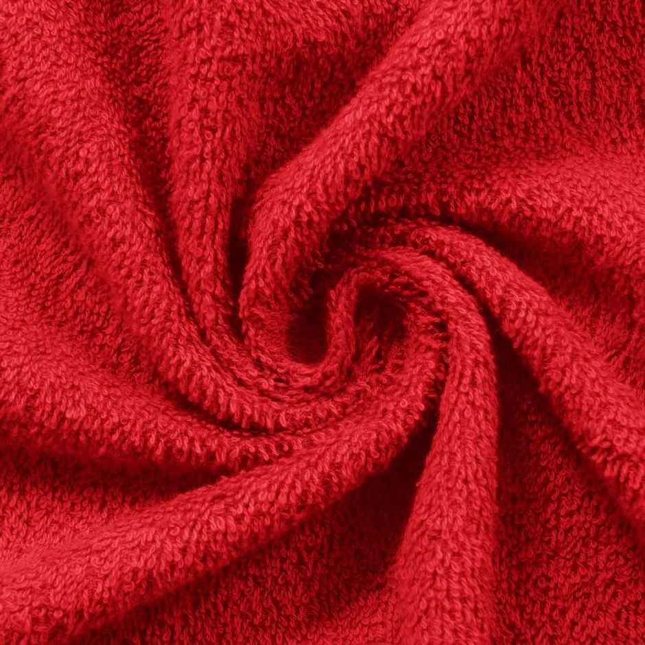Story@Home 100% Cotton 450 6 Piece Face Towel Wine Red Solid