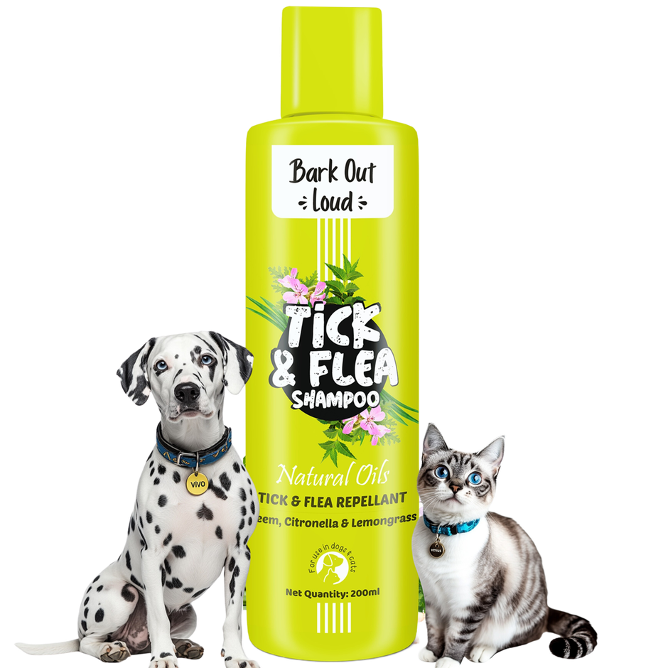 Bark Out Loud Natural Tick and Flea Shampoo | For Cats & Dogs