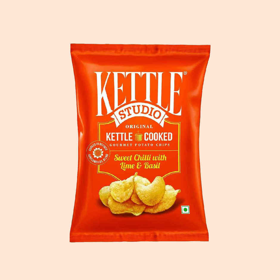 Kettle Studio Sweet Chilli With Lime & Basil Potato Chips