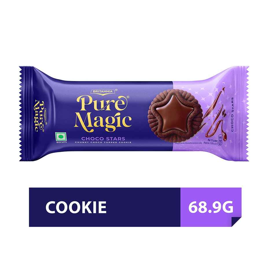 Britannia Pure Magic Choco Stars Chocolate Cream Biscuits | Combo