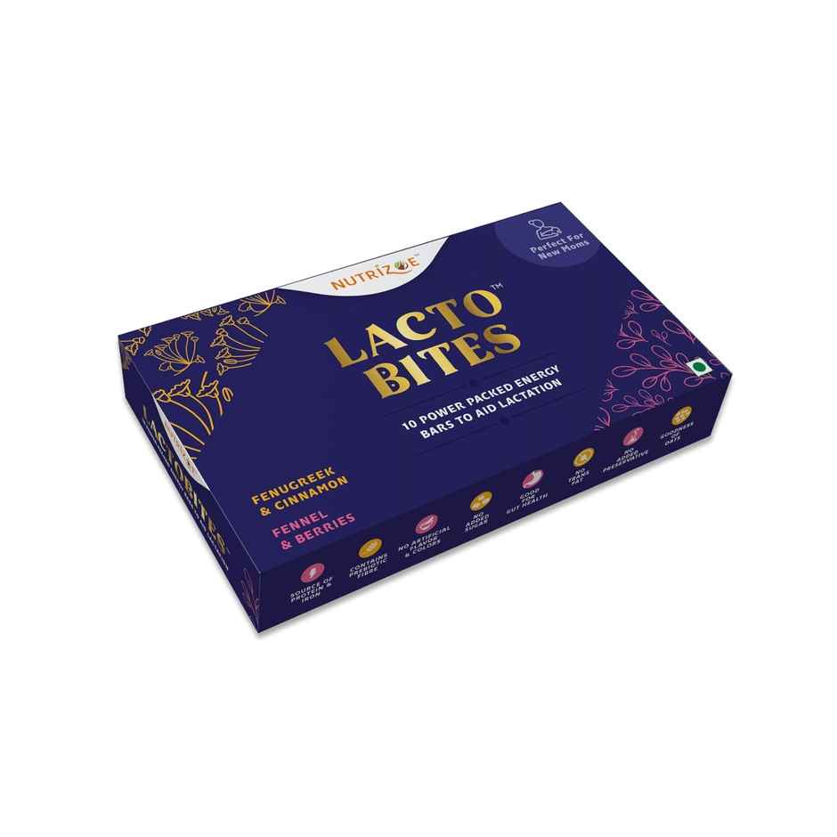 Nutrizoe Lactobites - Lactation For Milk Supply | Breastfeeding - 10 Bars