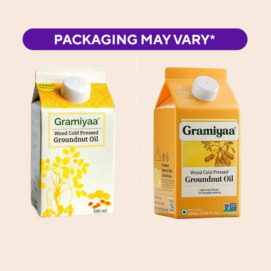 Gramiyaa Groundnut (Peanut) Cold Pressed Oil | Healthy Cooking Oil