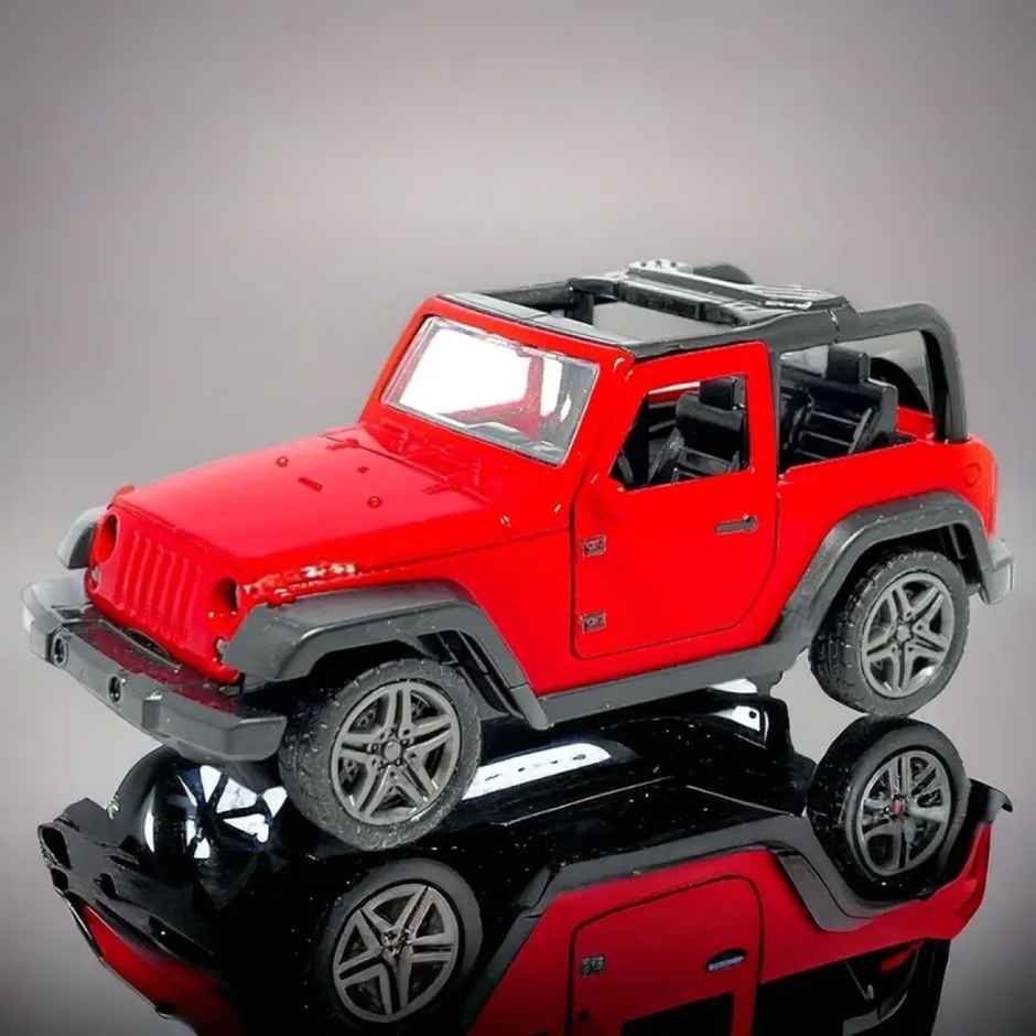 Toyshine 1:32 Scale Diecast Thar Vehicle with Pull Back & Opening Doors - Red
