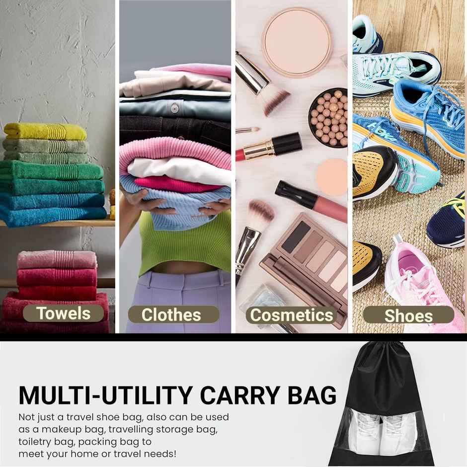 Trajectory Shoe Bag For Travel & Storage, Women & Men, Travelling Shoe Storage Bag (Pack of 6)