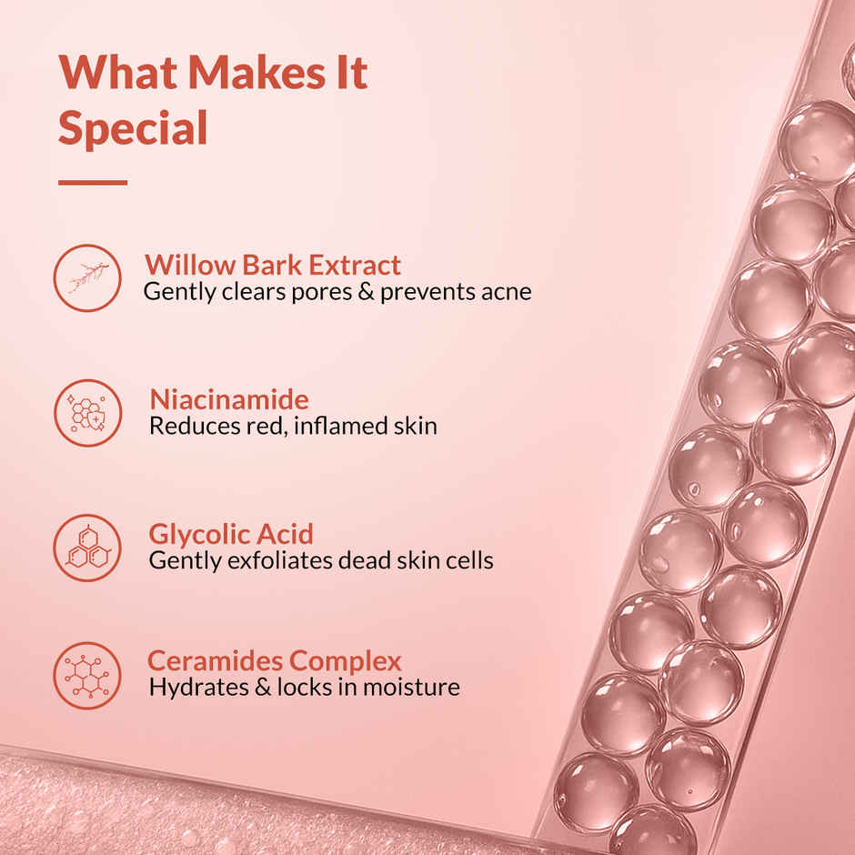 Fixderma Dewrav Acne Control & Oil Free Face Moisturizer with Glycolic Acid & Ceramide