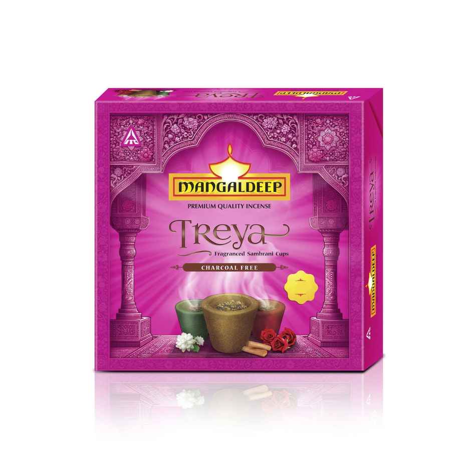 Treya 3 In 1 Sambrani Cups | Mangaldeep