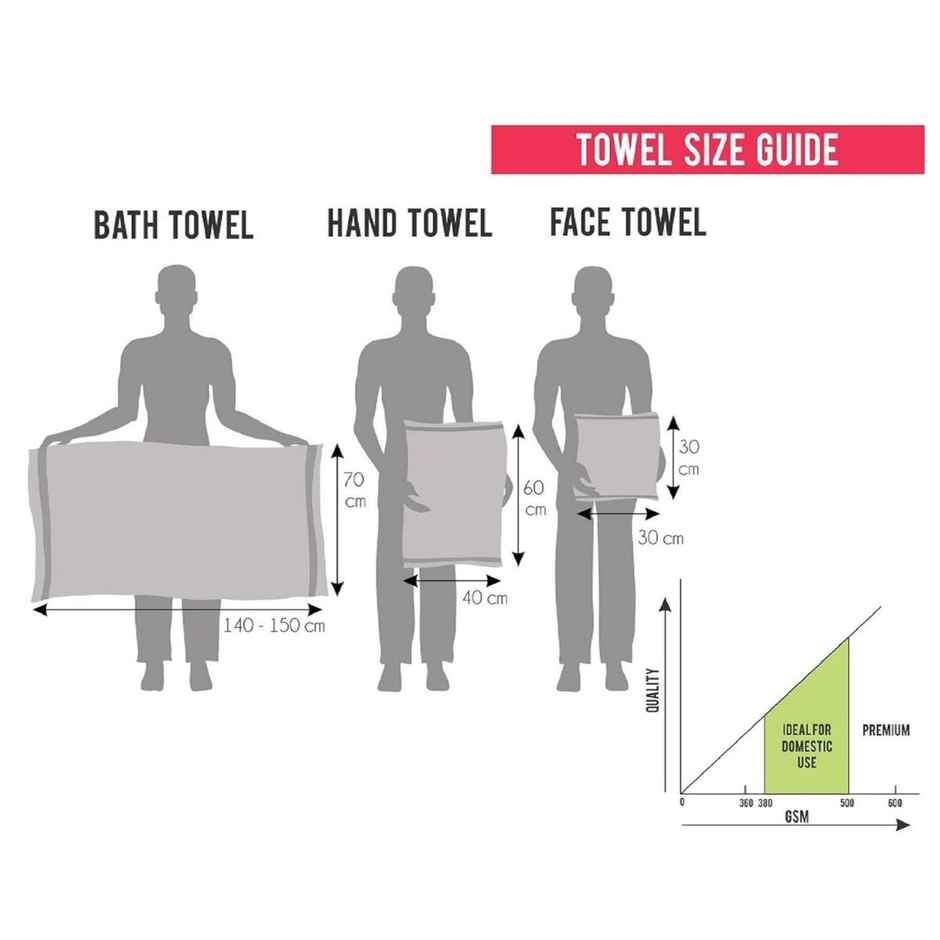 Bianca Hand Towel Soft Blue | Pack of 2 - 60cm x 40cm