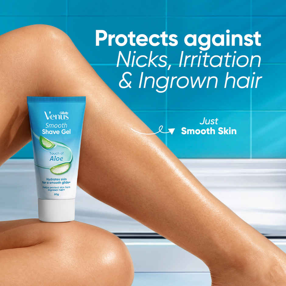 Gillette Venus Smooth Shave Gel for Women with Aloe Vera