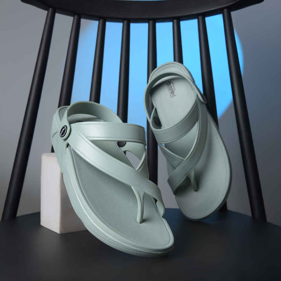 Action Women's Aptw-33 Backstrap Sandals | Office Wear | Comtable Sandals | Spring Green - UK 6