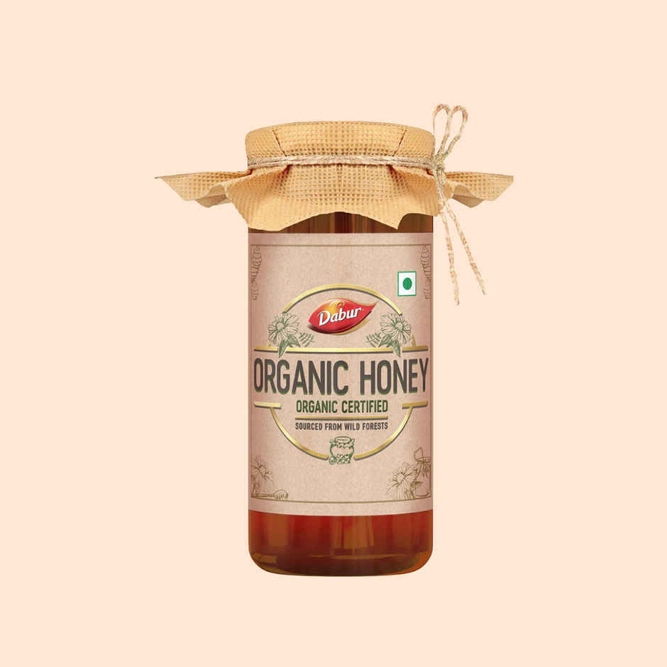 Dabur Raw Organic Honey | Totally Pure And Natural | No Sugar Adulteration