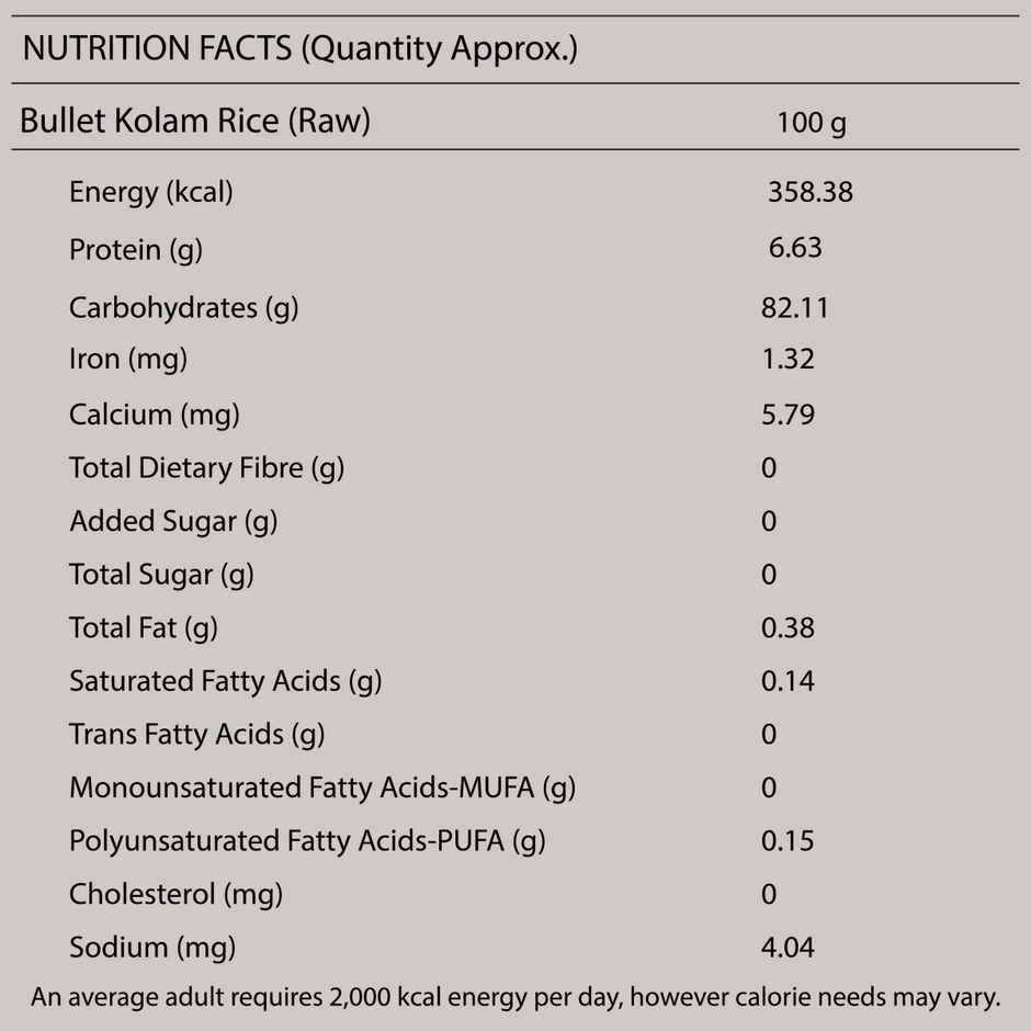Popular Essentials Bullet Wada Kolam Rice