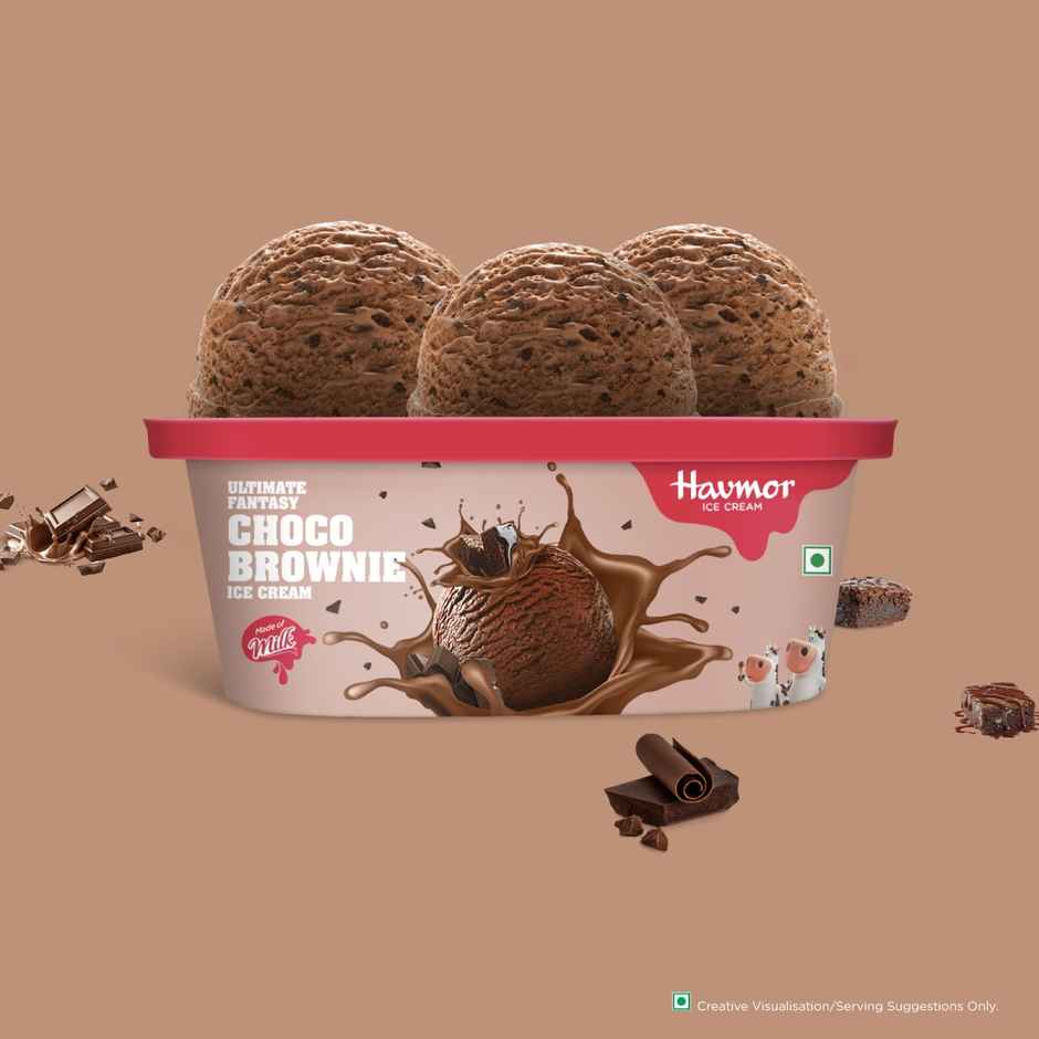 Havmor Choco Brownie Ice Cream Tub | Rich & Chocolatey