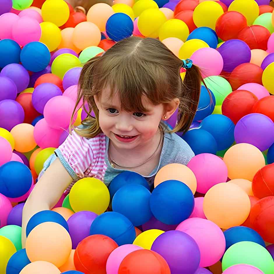 Webby Colourful Kids Pool Fun Balls(7CM), Pack of 25