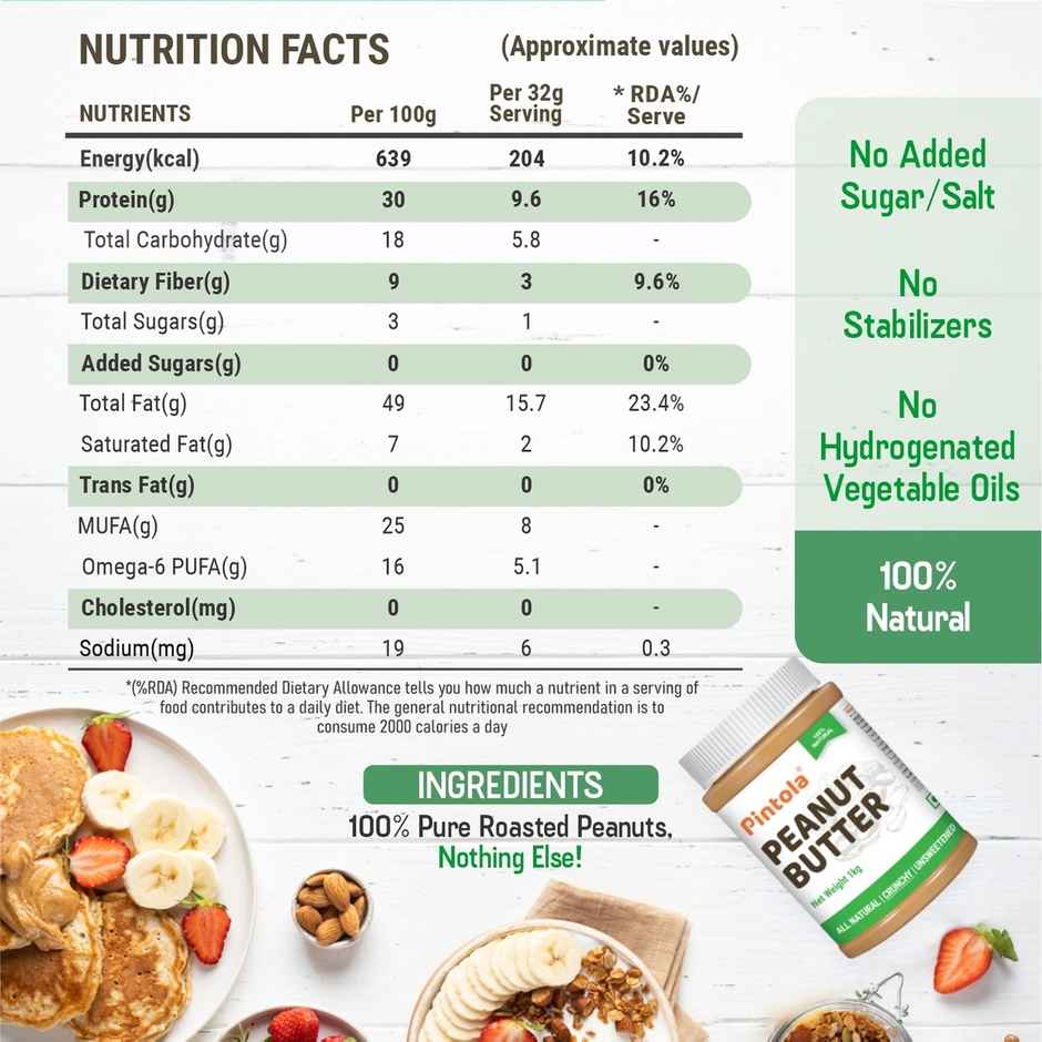 Pintola All Natural Peanut Butter Crunchy